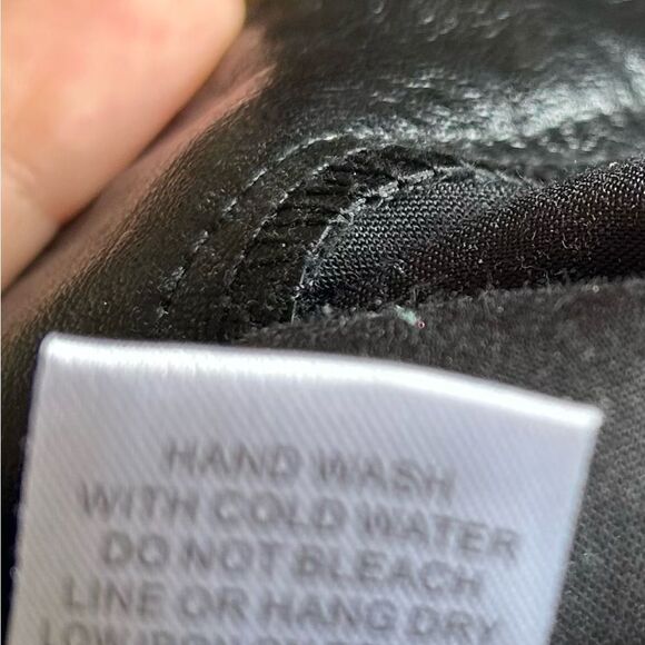 PacSun Black High Rise Faux Leather Straight Leg Pants Size XS - Picture 5 of 11